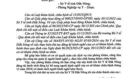 Danh sách người hành nghề PKĐK Phúc An tháng 12-2024